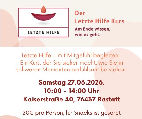 Letzte Hilfe Kurs Flyer